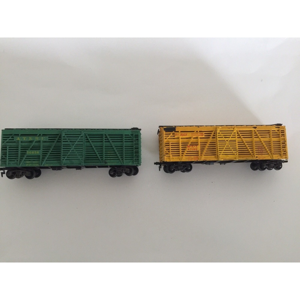 Vintage Mantua Ho Scale Model Trains Yellow The Katy Gratebox/ Green Grate‎ TLC